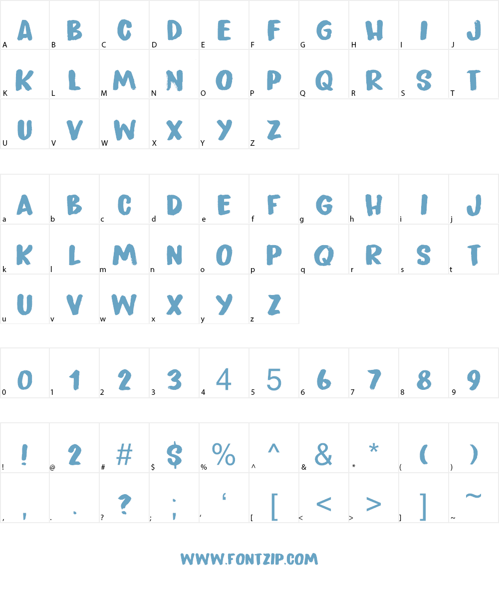 Peanut Crunch DEMO Font Character